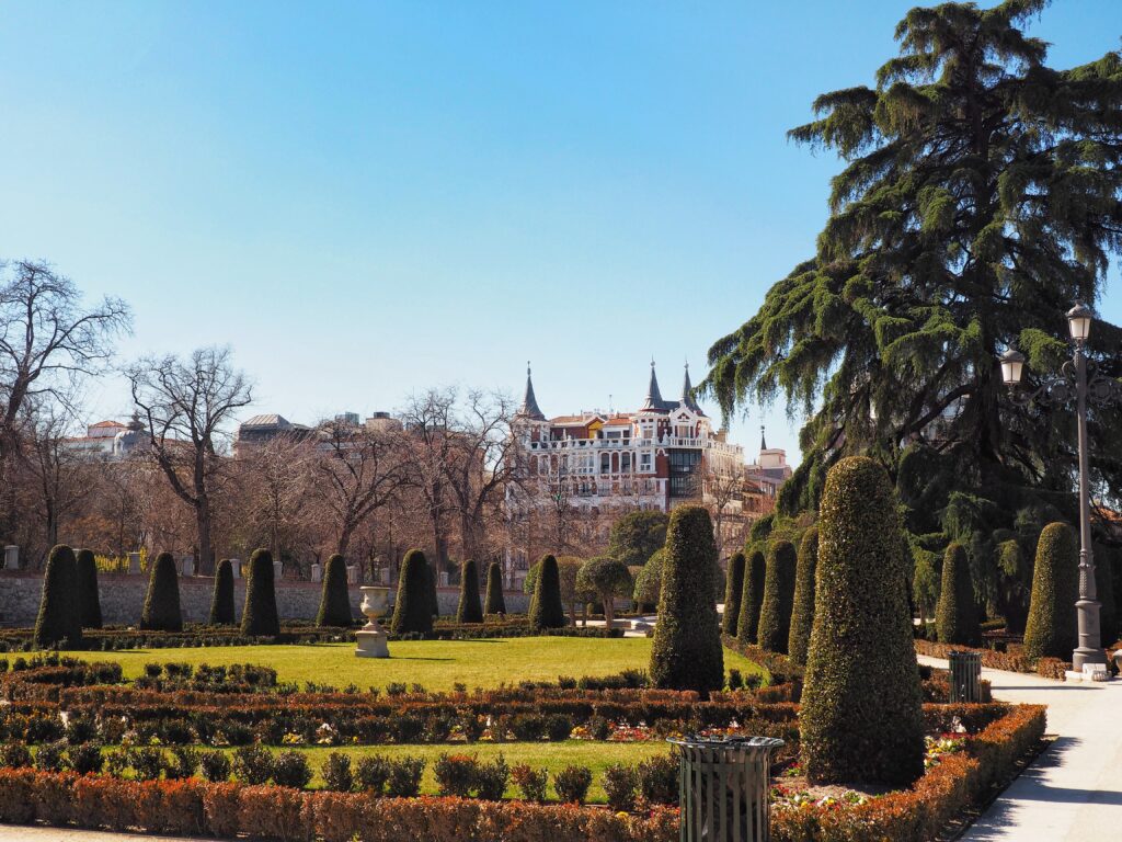 retiro park in madrid