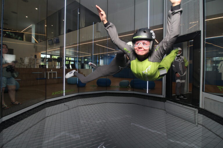 Indoor skydiving: fulfill a dream of flying.