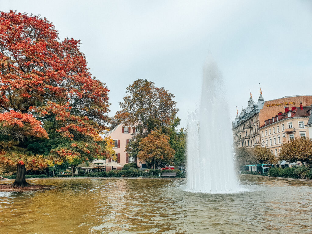 Fountain in park