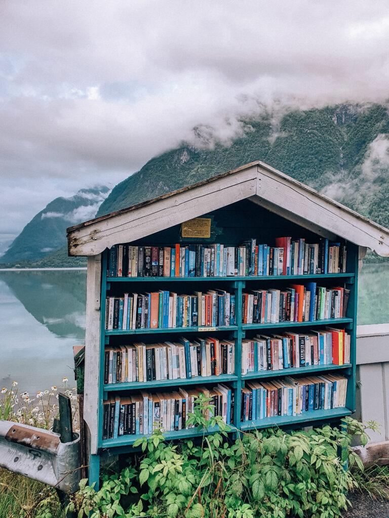Mundal booktown town Norwegian fjords