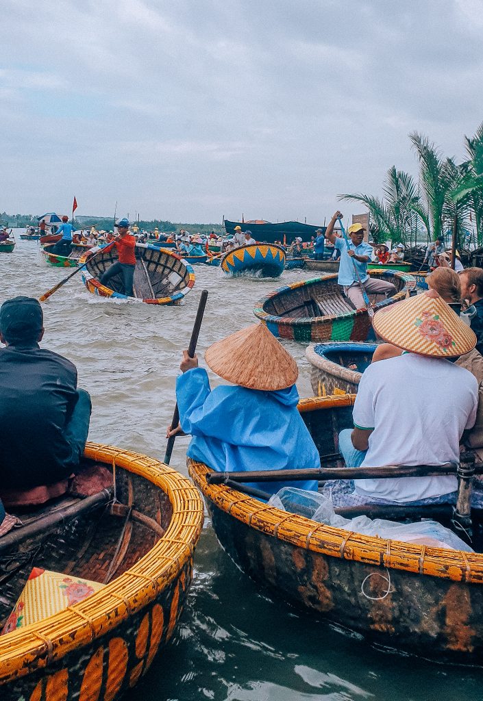 basket boat tour in hoi an