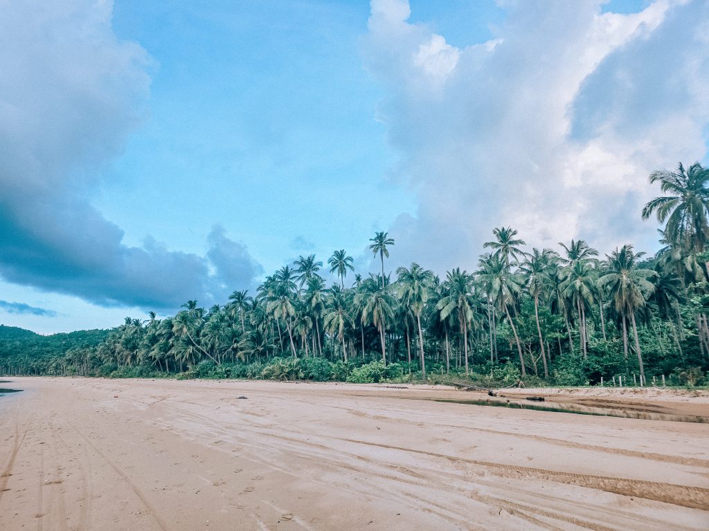 el nido beaches by land