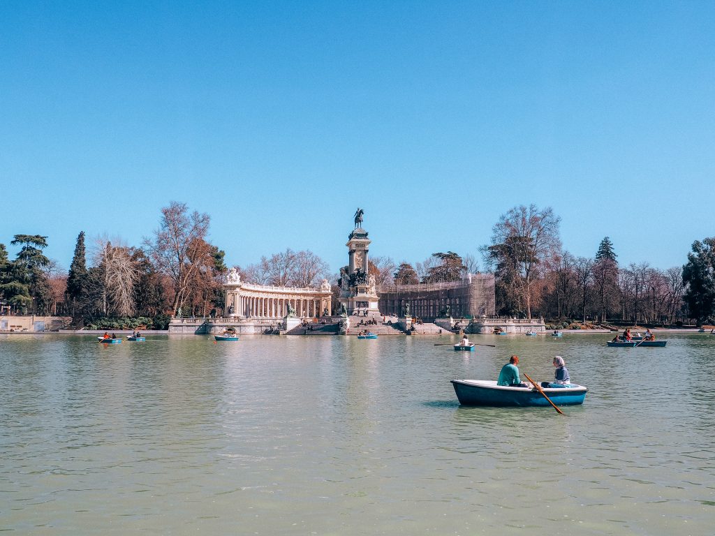 retiro park in madrid