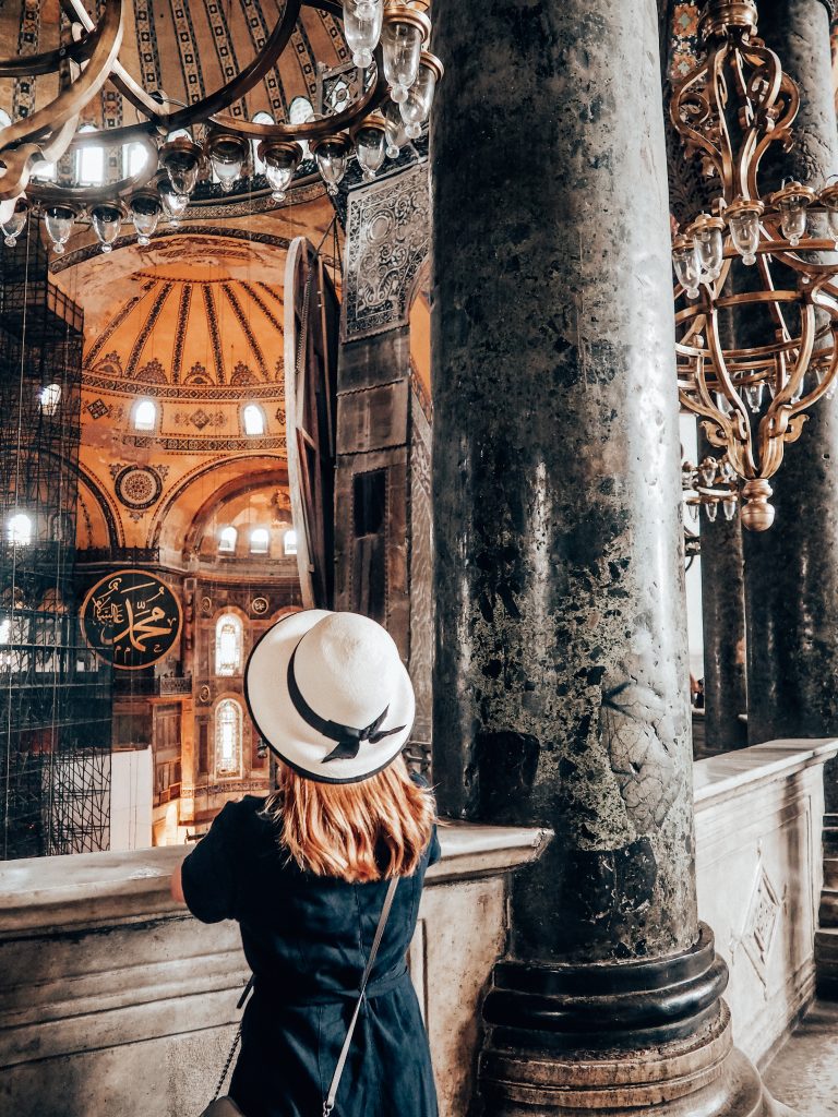 interior of hagia sophia when it was a church