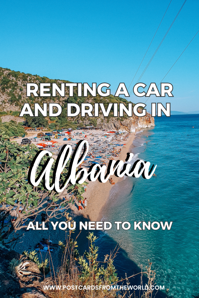 renting a car and driving in albania